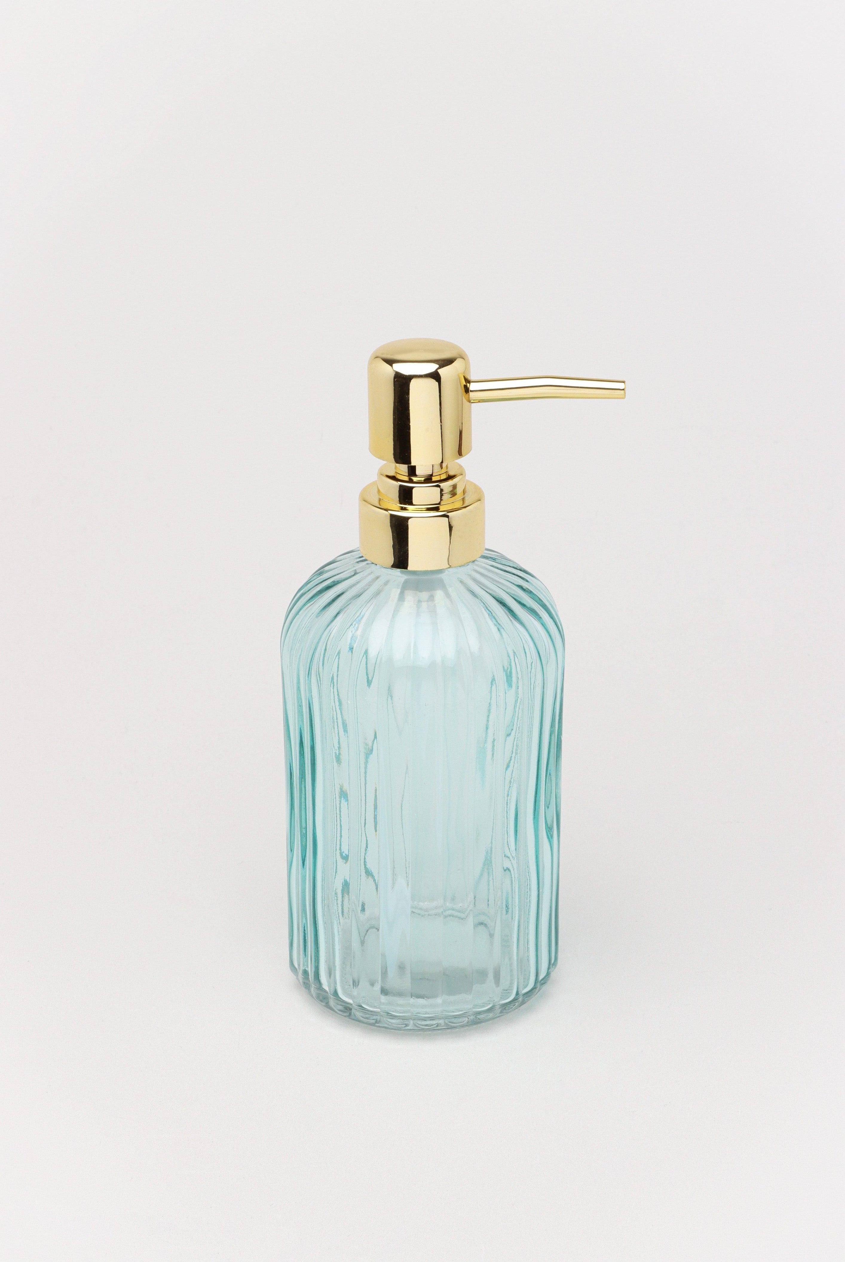 Three Piece Vienna Blue Glass Bathroom Set - G Decor