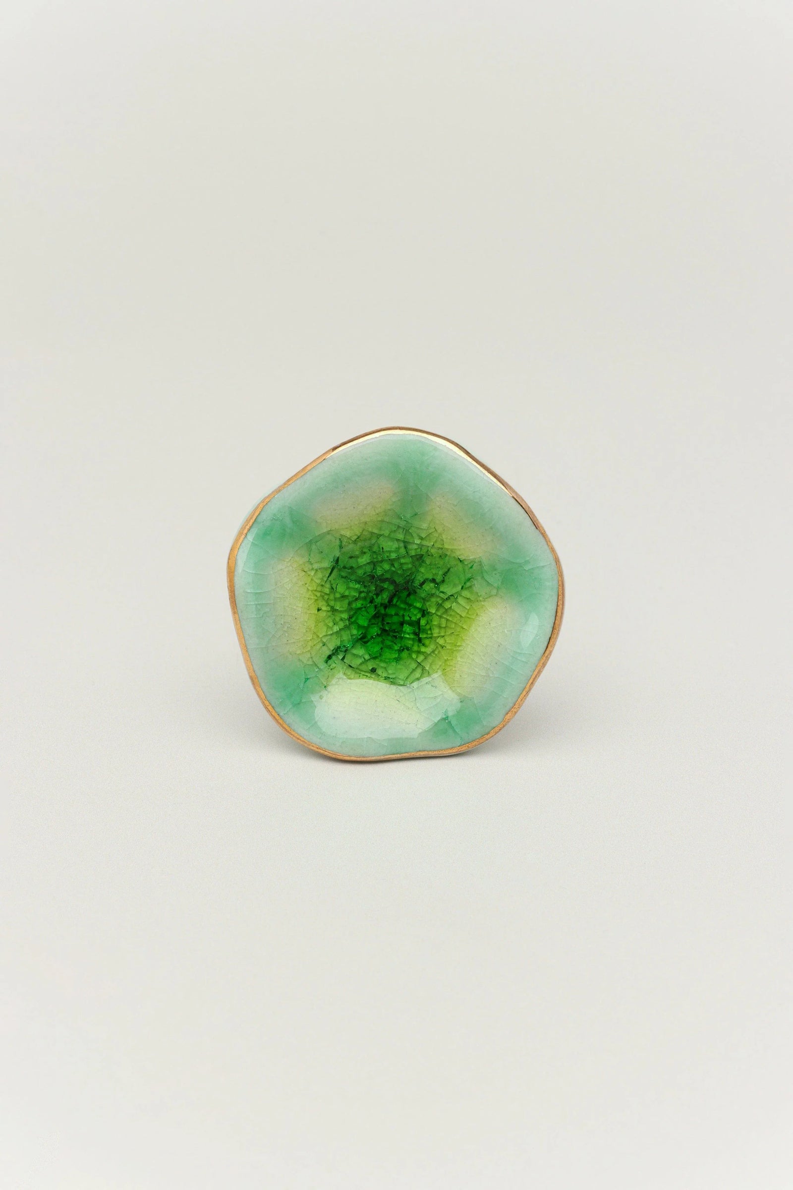 Tiffity Hand-Painted Ceramic Cabinet Knob — close-up view, G Decor