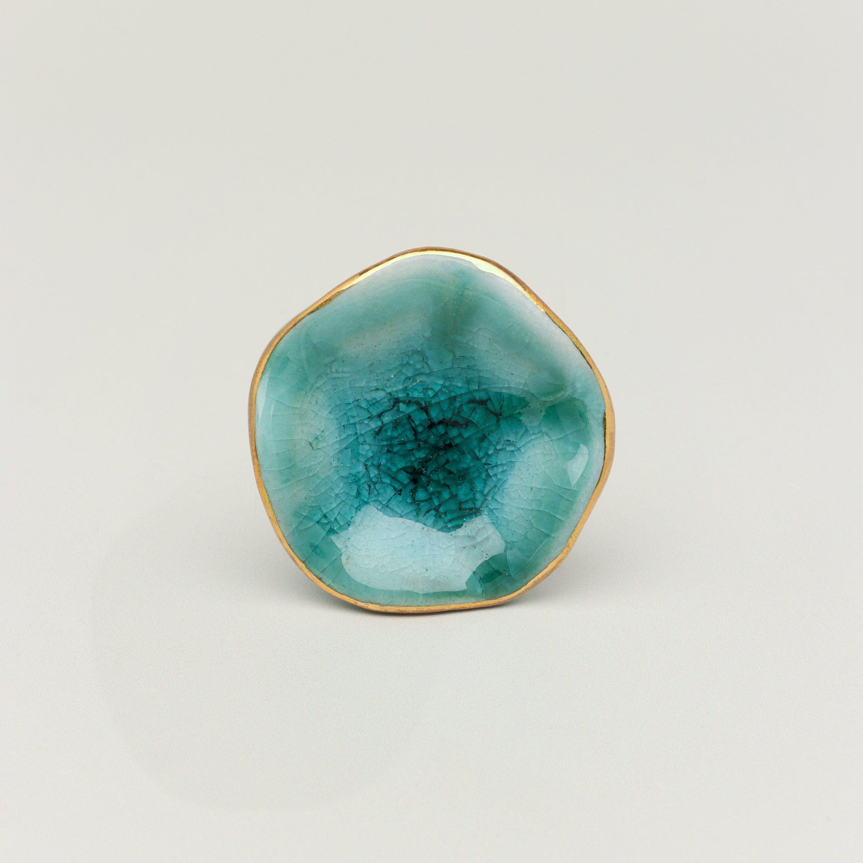 Tiffity Handmade Ceramic Door Knob Handpainted Cupboard, Drawer & Door Handle - G Decor