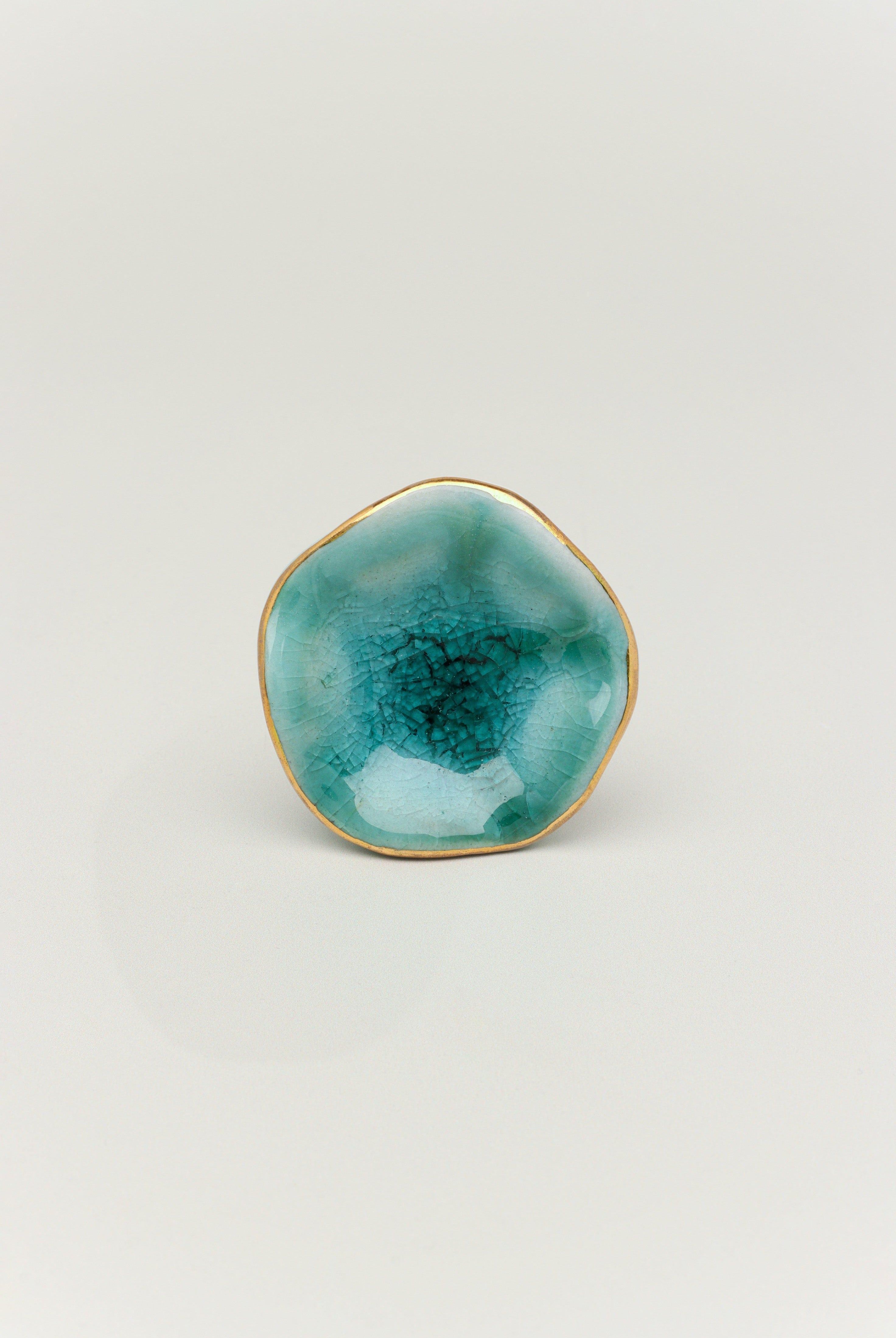 Tiffity Handmade Ceramic Door Knob Handpainted Cupboard, Drawer & Door Handle - G Decor