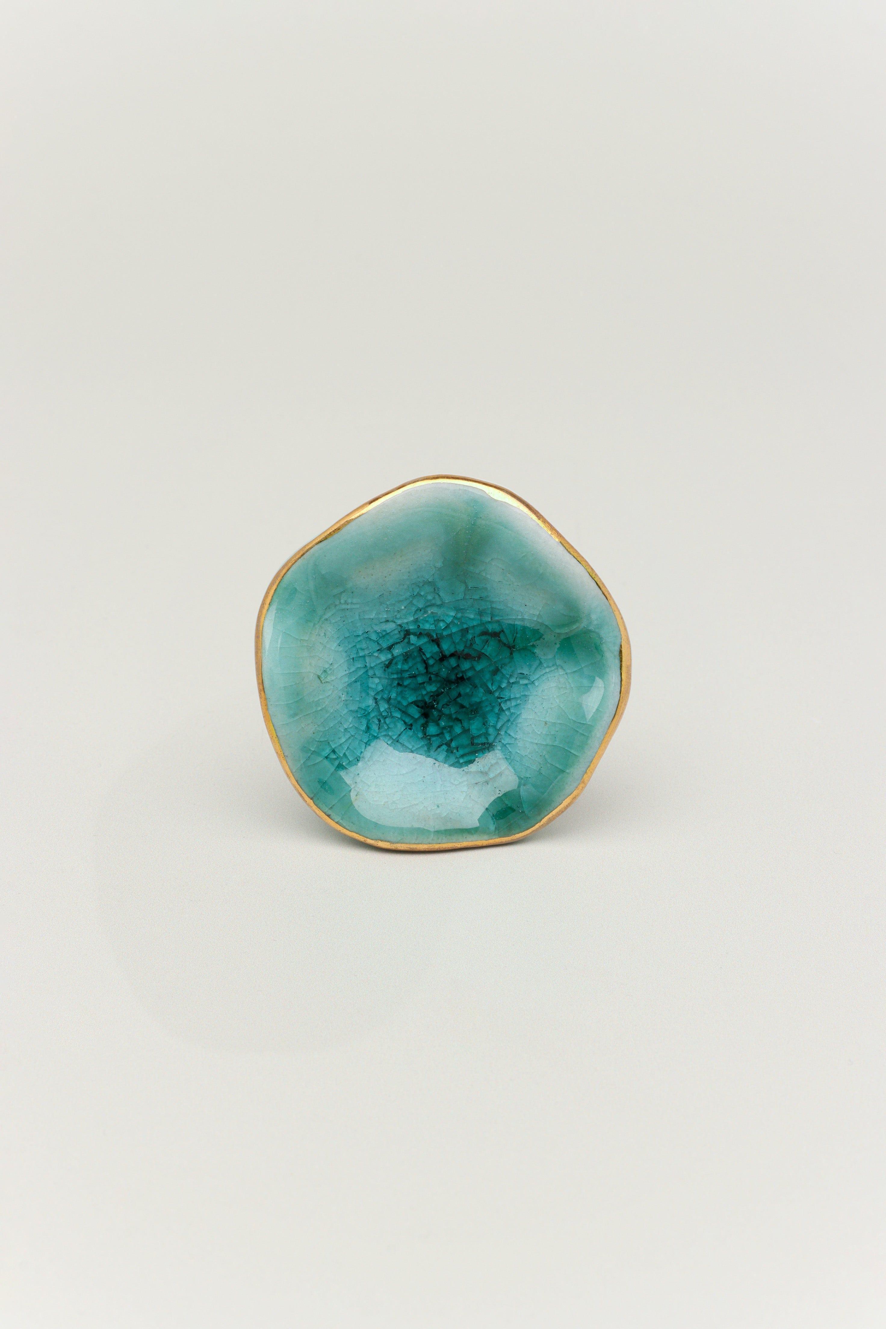 Tiffity Handmade Ceramic Door Knob Handpainted Cupboard, Drawer & Door Handle - G Decor