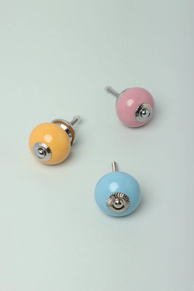 Timeless Hand-Painted Ceramic Cabinet Knob in Colour