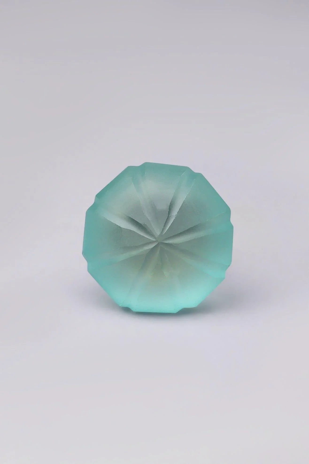 Tuscany Umbrella Matte Glass Cabinet Knob, Shadows — alternate view, G Decor