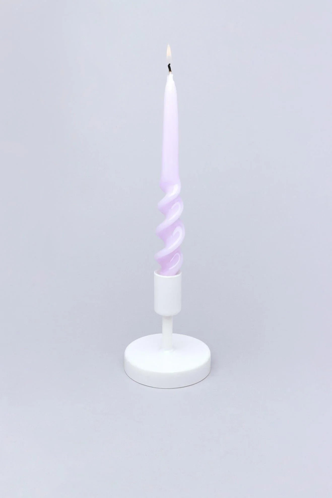 twiselle-set-of-2-spiral-twisted-hand-dipped-dinner-lilac-taper-candles-g-decor-86033 - G Decor