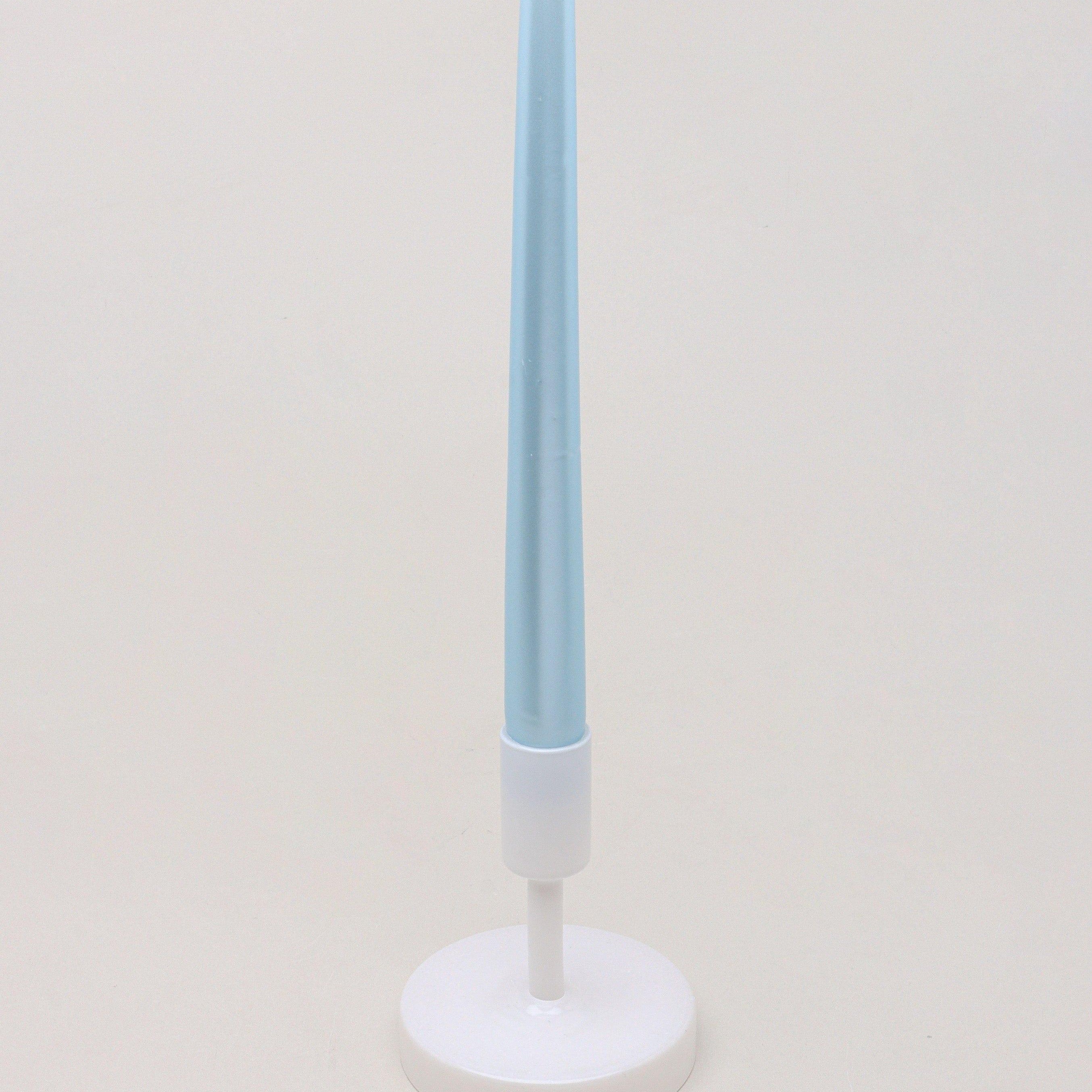 Velaré Blue Sky Set of 2, 10 or 20 Tall Hand-Finished Opaline Dinner Candles & Taper Candles - G Decor