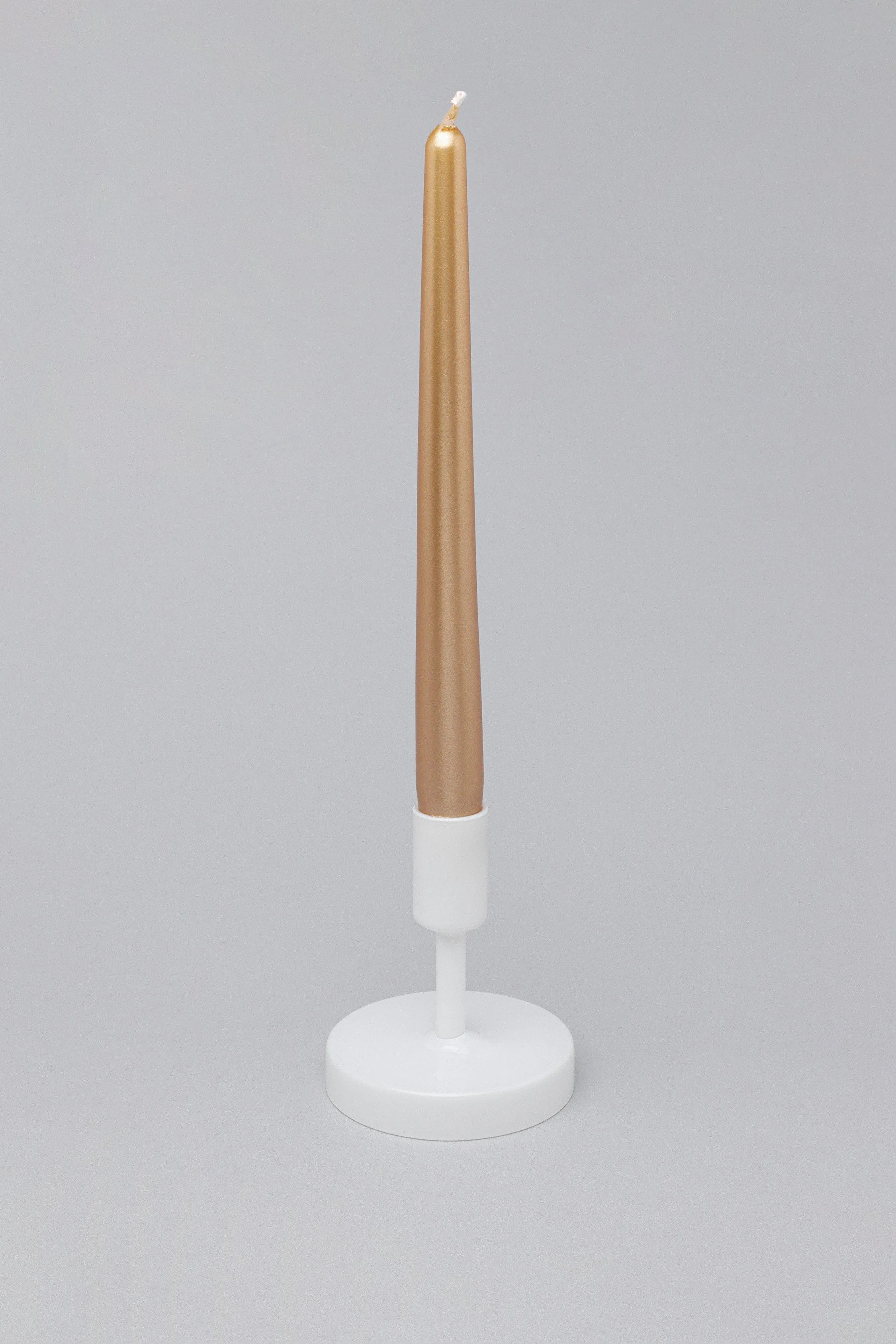 velare-brass-gold-set-of-2-10-or-20-tall-hand-finished-opaline-dinner-candles-and-taper-candles-g-decor-84167 - G Decor