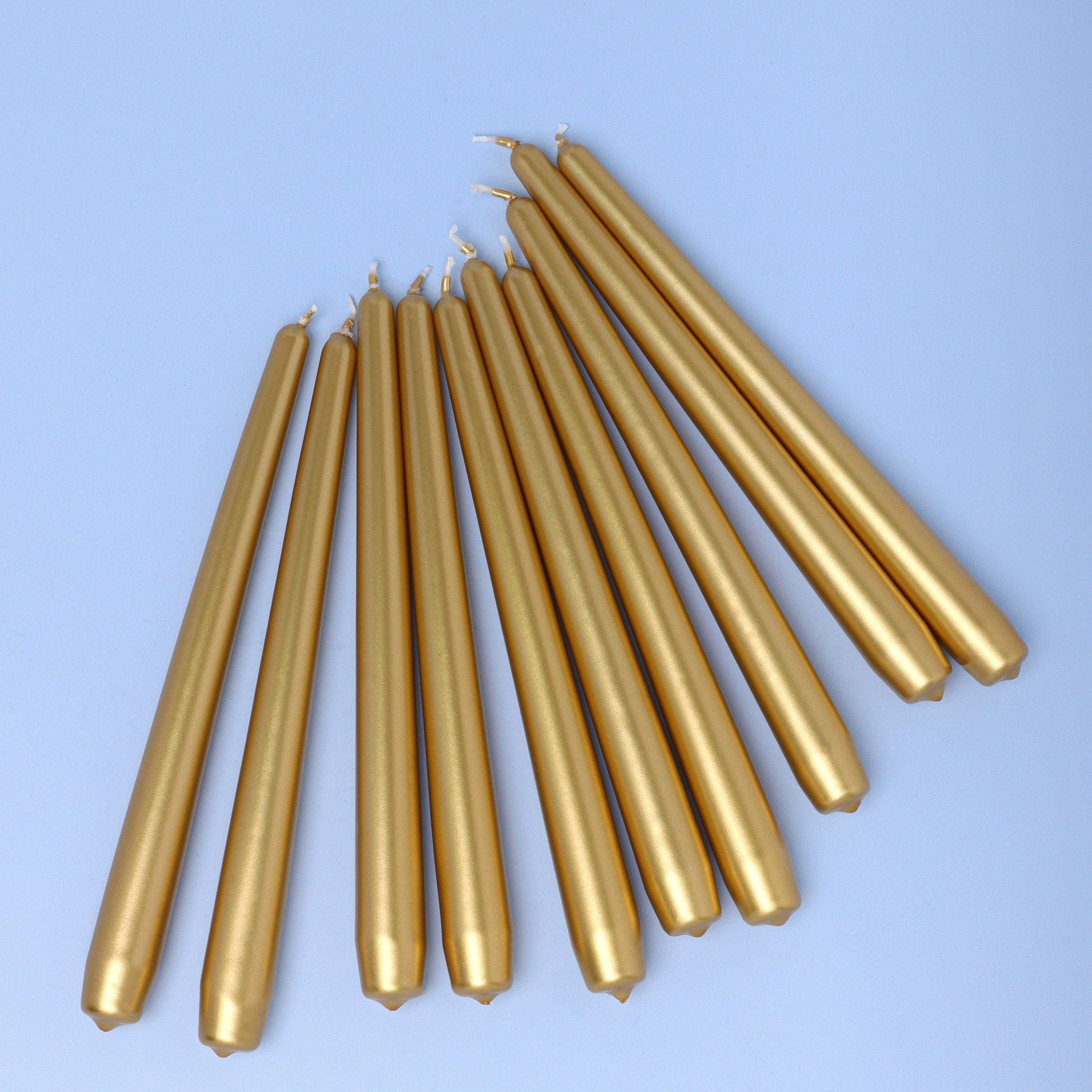 Velaré Golden Hour Set of 2, 10 or 20 Tall Hand-Finished Opaline Dinner Candles & Taper Candles - G Decor