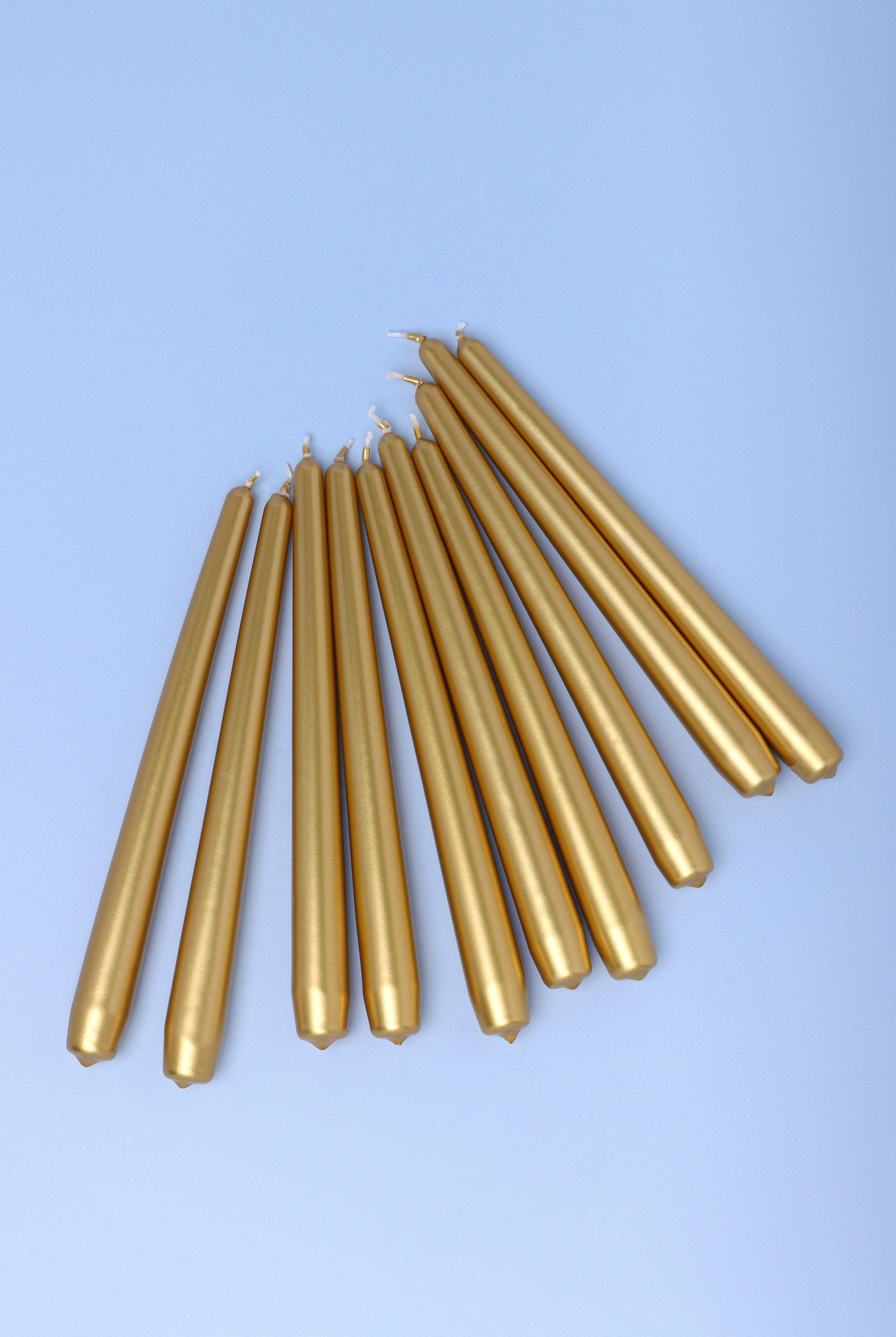 Velaré Golden Hour Set of 2, 10 or 20 Tall Hand-Finished Opaline Dinner Candles & Taper Candles - G Decor