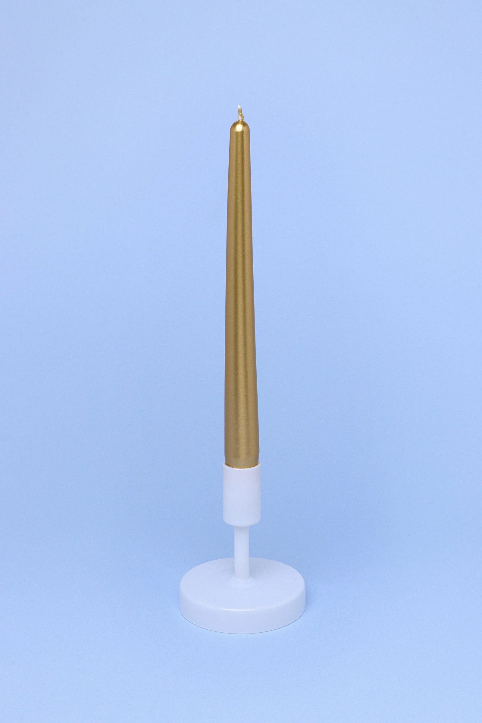 Velaré Golden Hour Tall Opaline Taper Candles — close-up view, G Decor