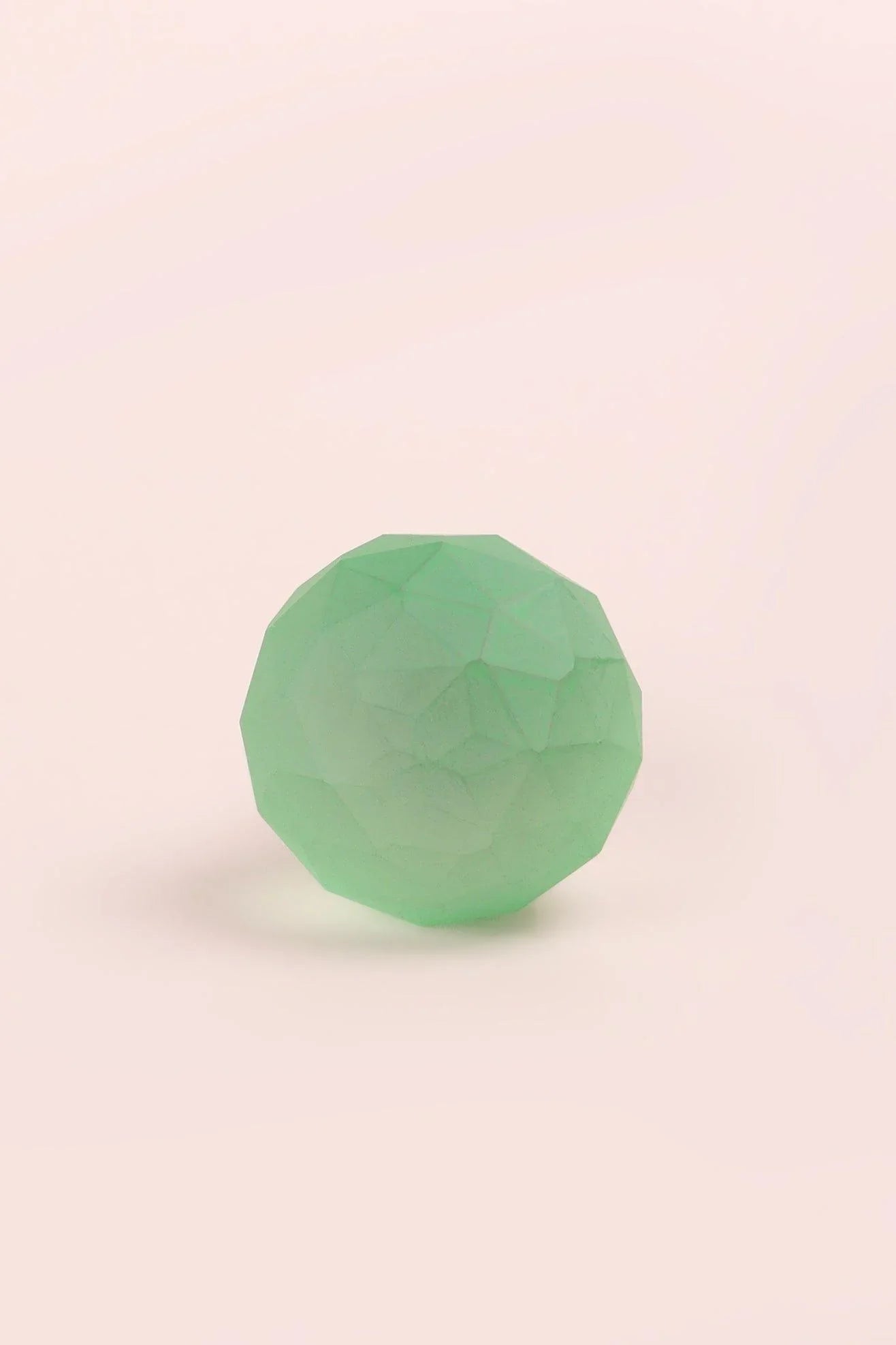 Velvet Glow Gemstone Glass Cabinet Pull Knob, Pastel — close-up view, G Decor