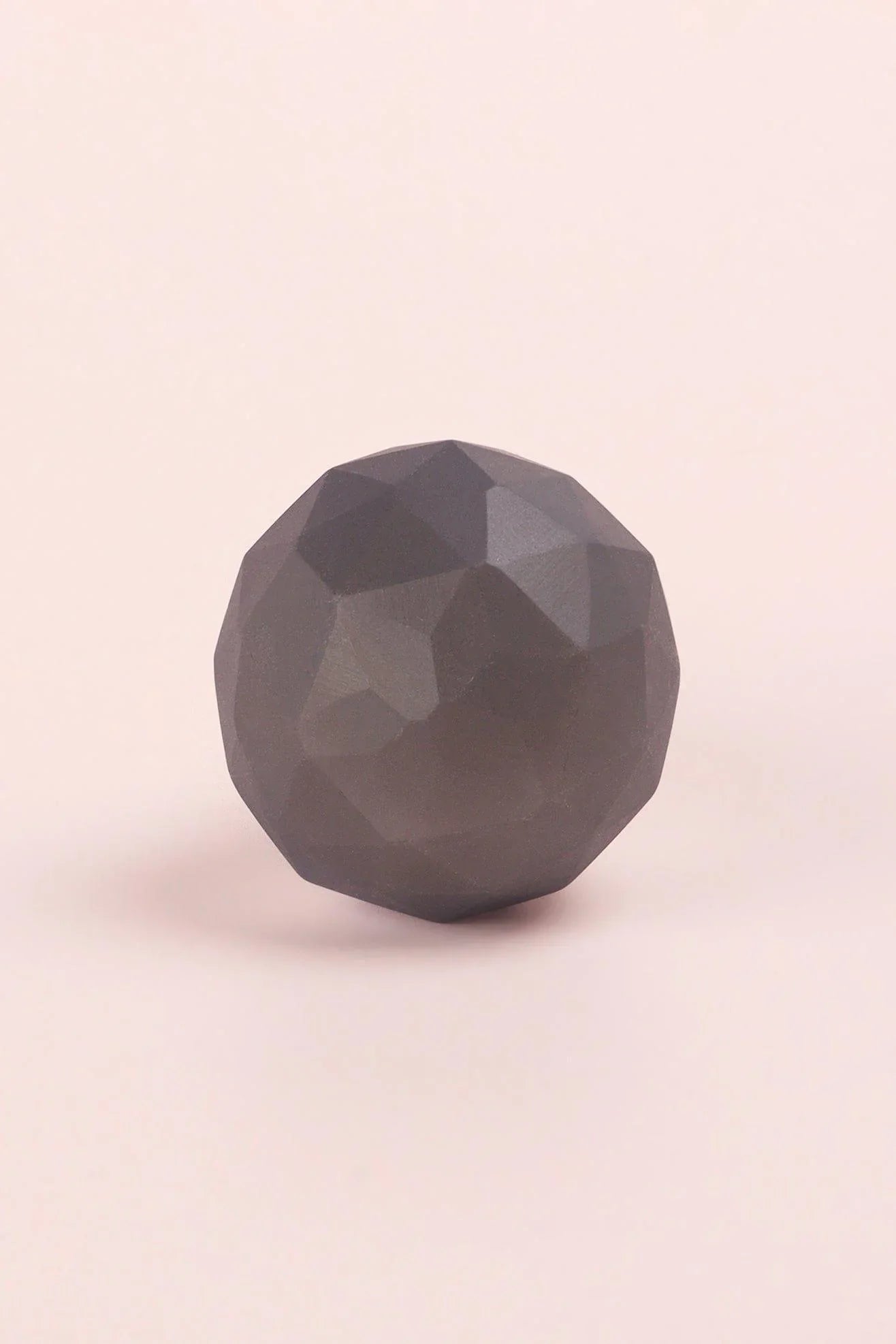 Velvet Glow Gemstone Glass Cabinet Pull Knob in Noir — lifestyle view, G Decor