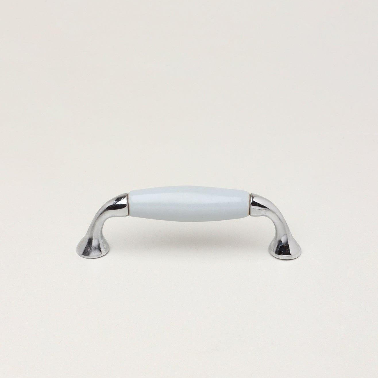 White or Grey Ceramic Kitchen Cupboard Pull Handles - G Decor