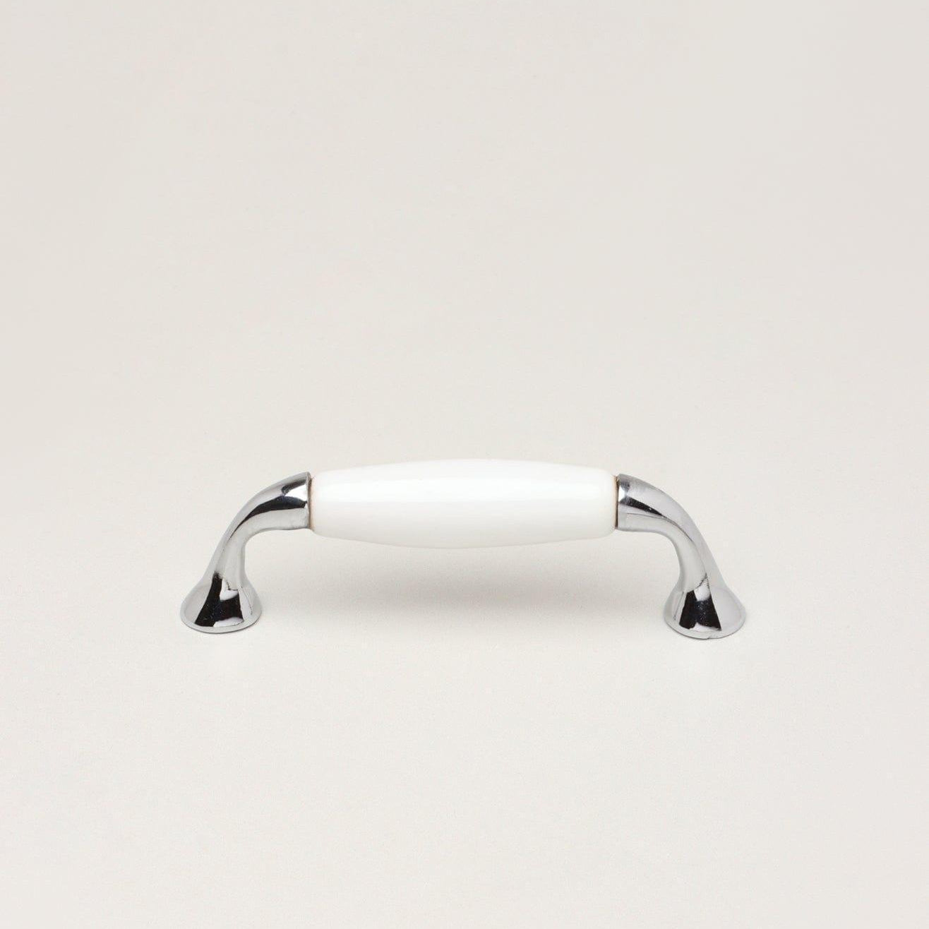 White or Grey Ceramic Kitchen Cupboard Pull Handles - G Decor