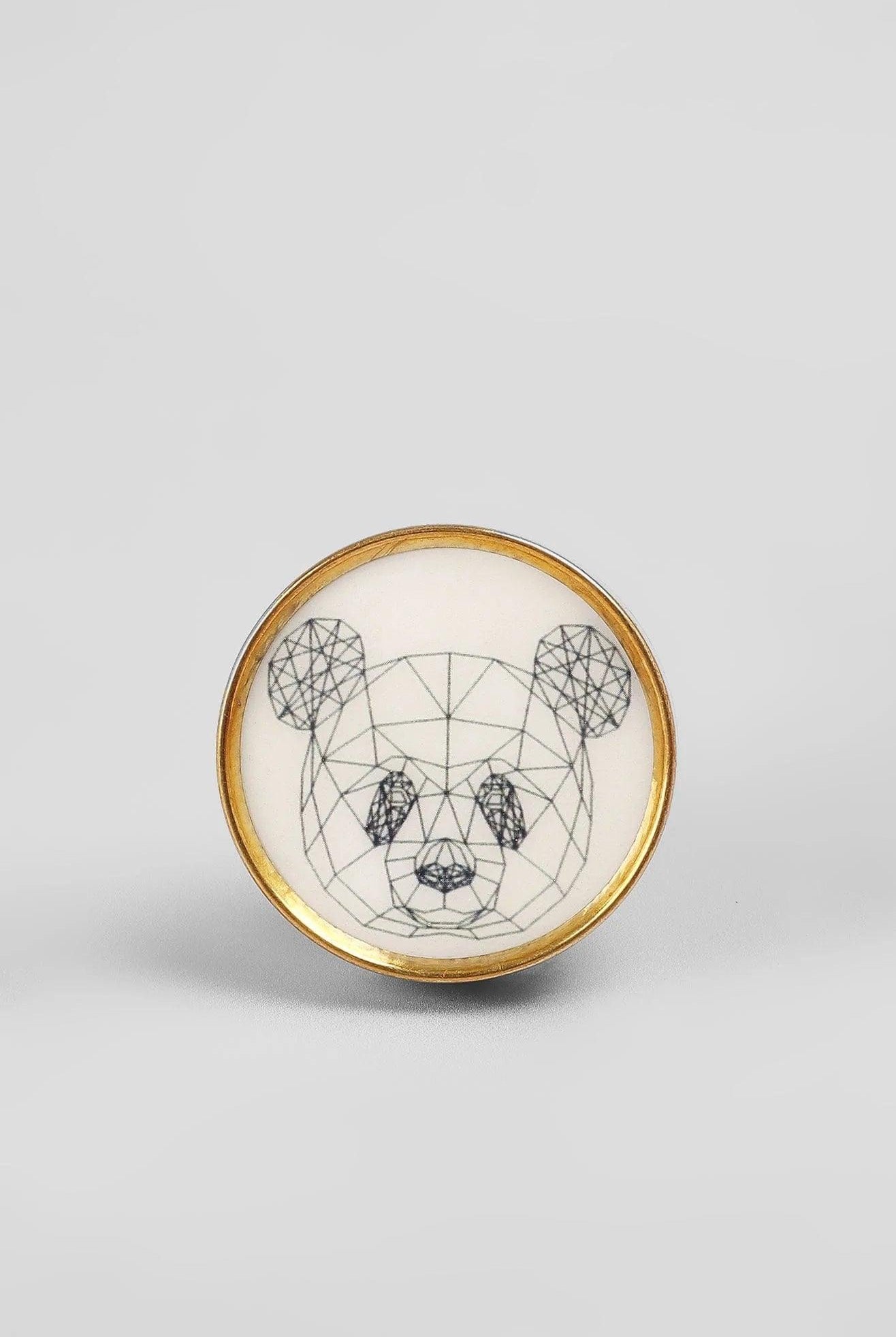 Wild Animal Brass Door Knob Decorative Cupboard & Drawer Handle - G Decor