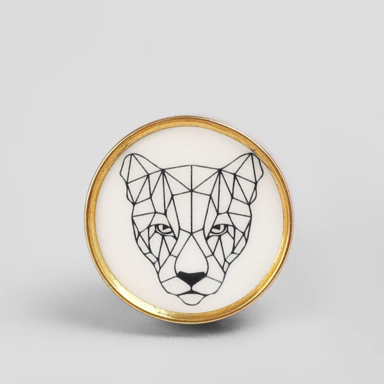 wild-animal-brass-door-knob-decorative-cupboard-and-drawer-handle-g-decor-61484 - G Decor