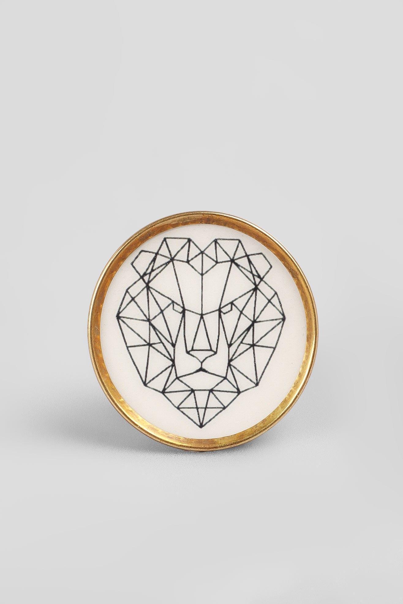 Wild Animal Brass Door Knob Decorative Cupboard & Drawer Handle - G Decor