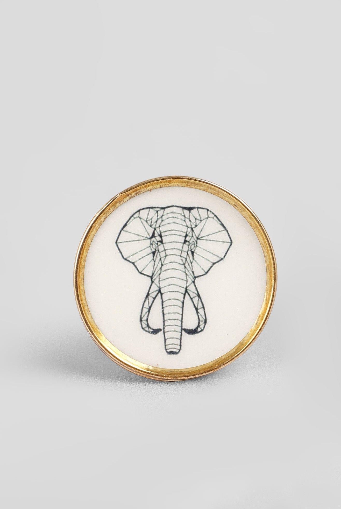 Wild Animal Brass Door Knob Decorative Cupboard & Drawer Handle - G Decor