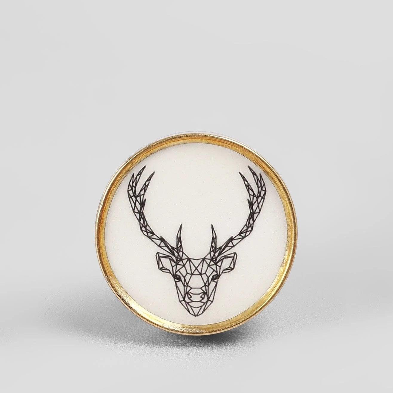 Wild Animal Brass Door Knob Decorative Cupboard & Drawer Handle - G Decor