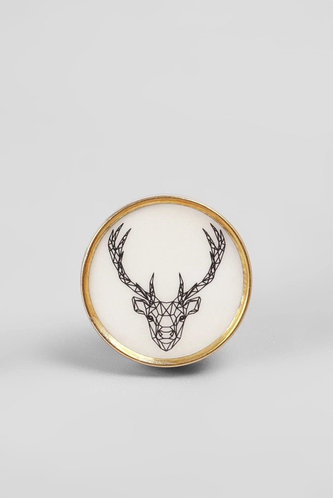 Wild Animal Brass Door Knob Decorative Cupboard & Drawer Handle - G Decor