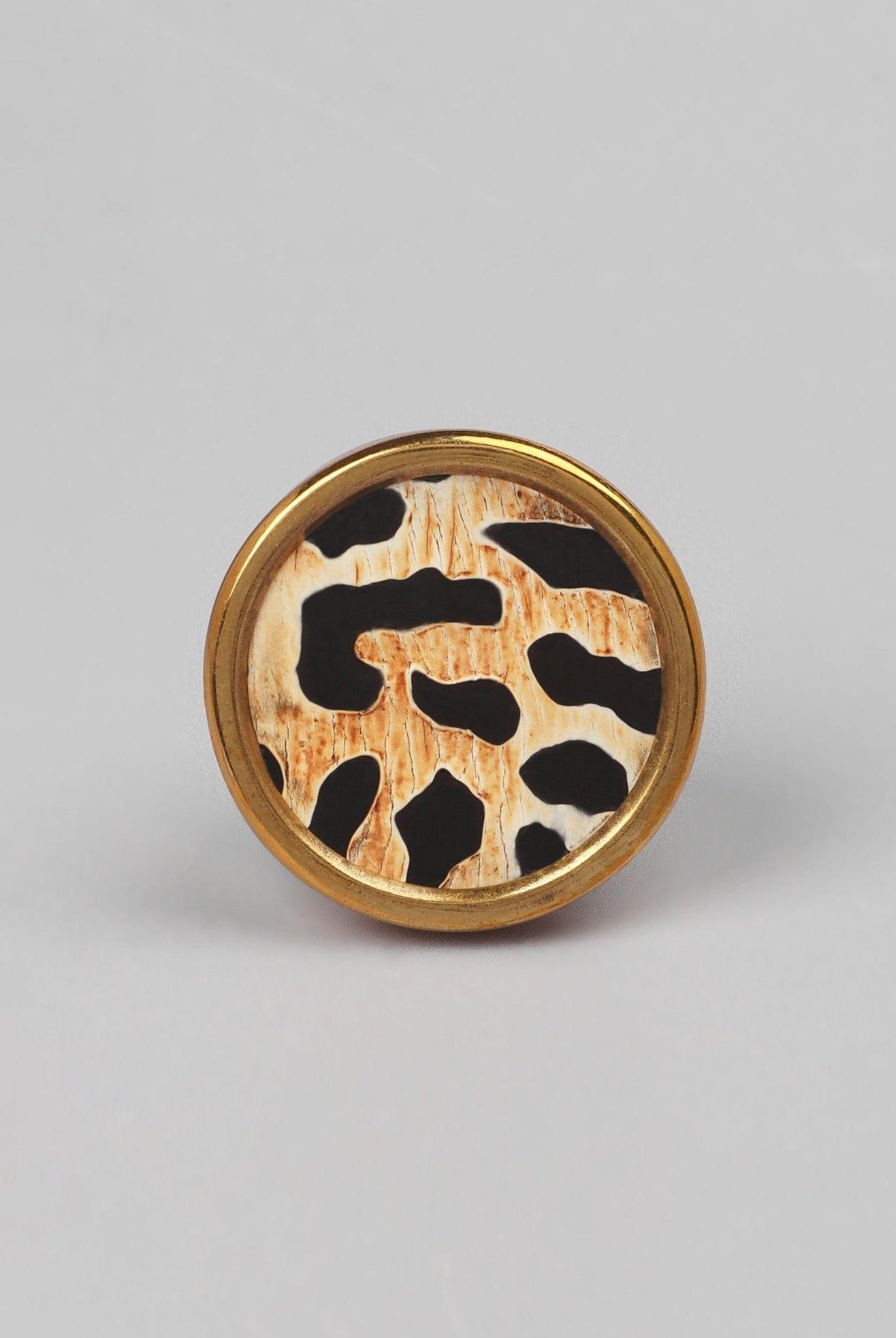 Wild Luxe Brass Knobs Animal Print Collection - G Decor