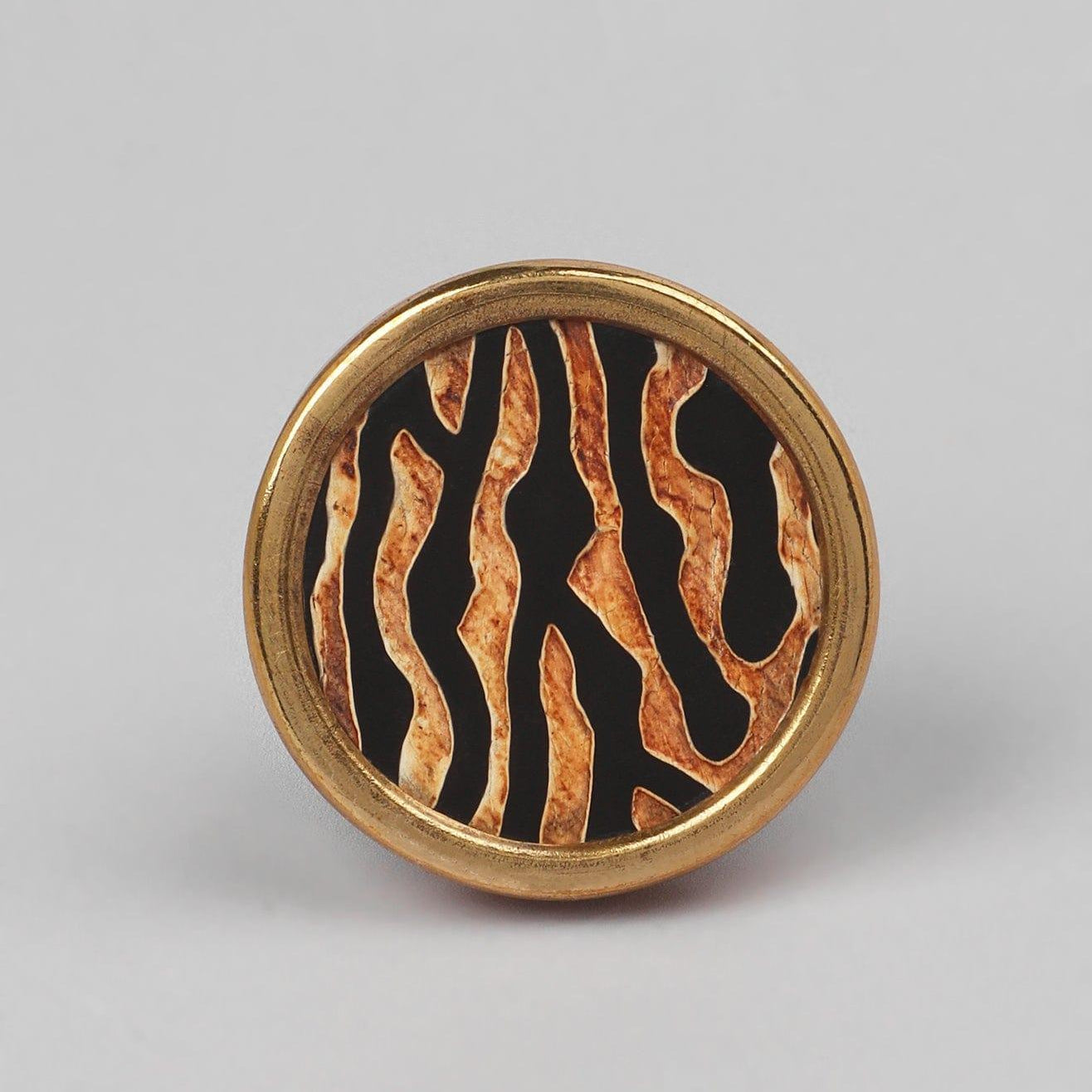 Wild Luxe Brass Knobs Animal Print Collection - G Decor