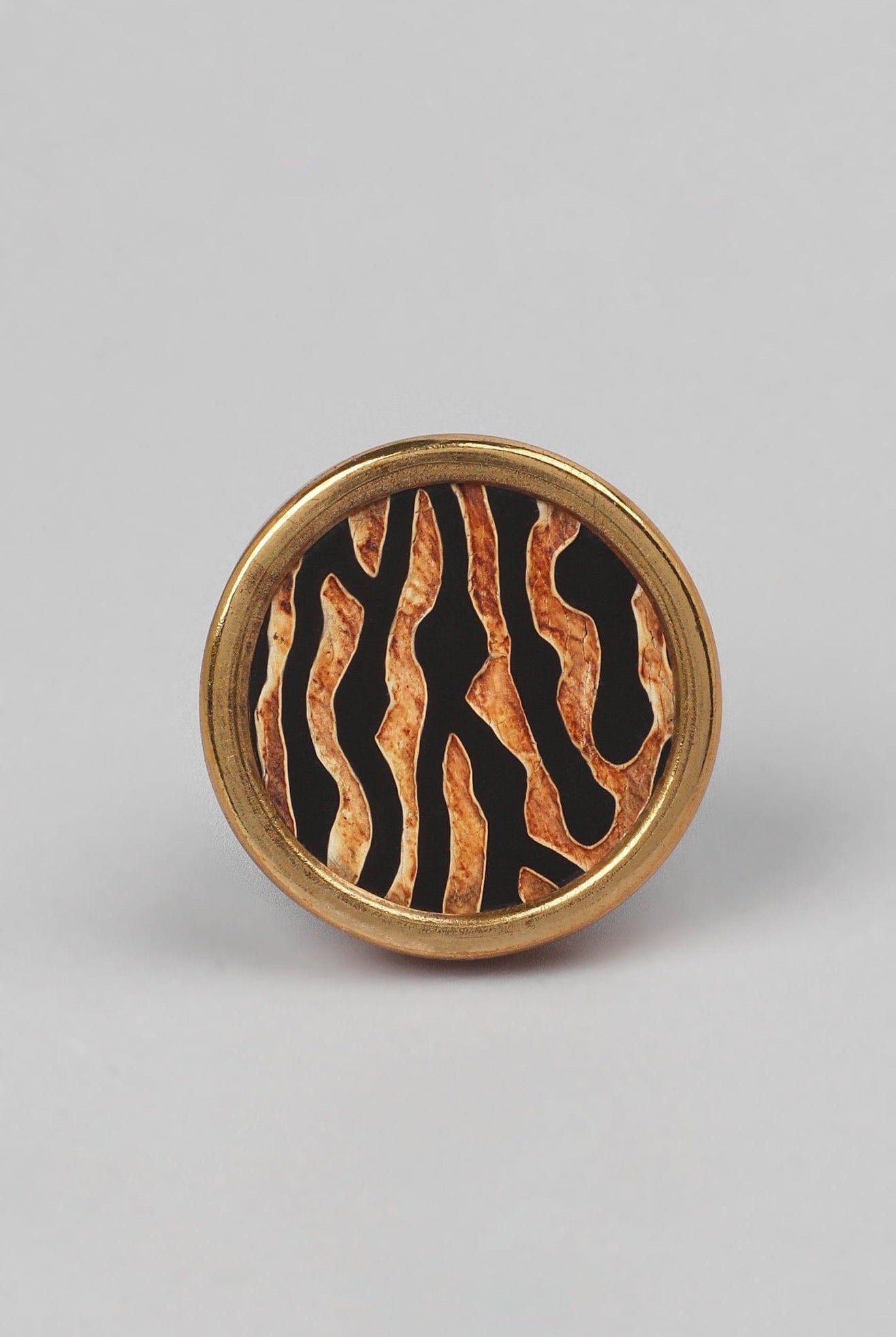 Wild Luxe Brass Knobs Animal Print Collection - G Decor