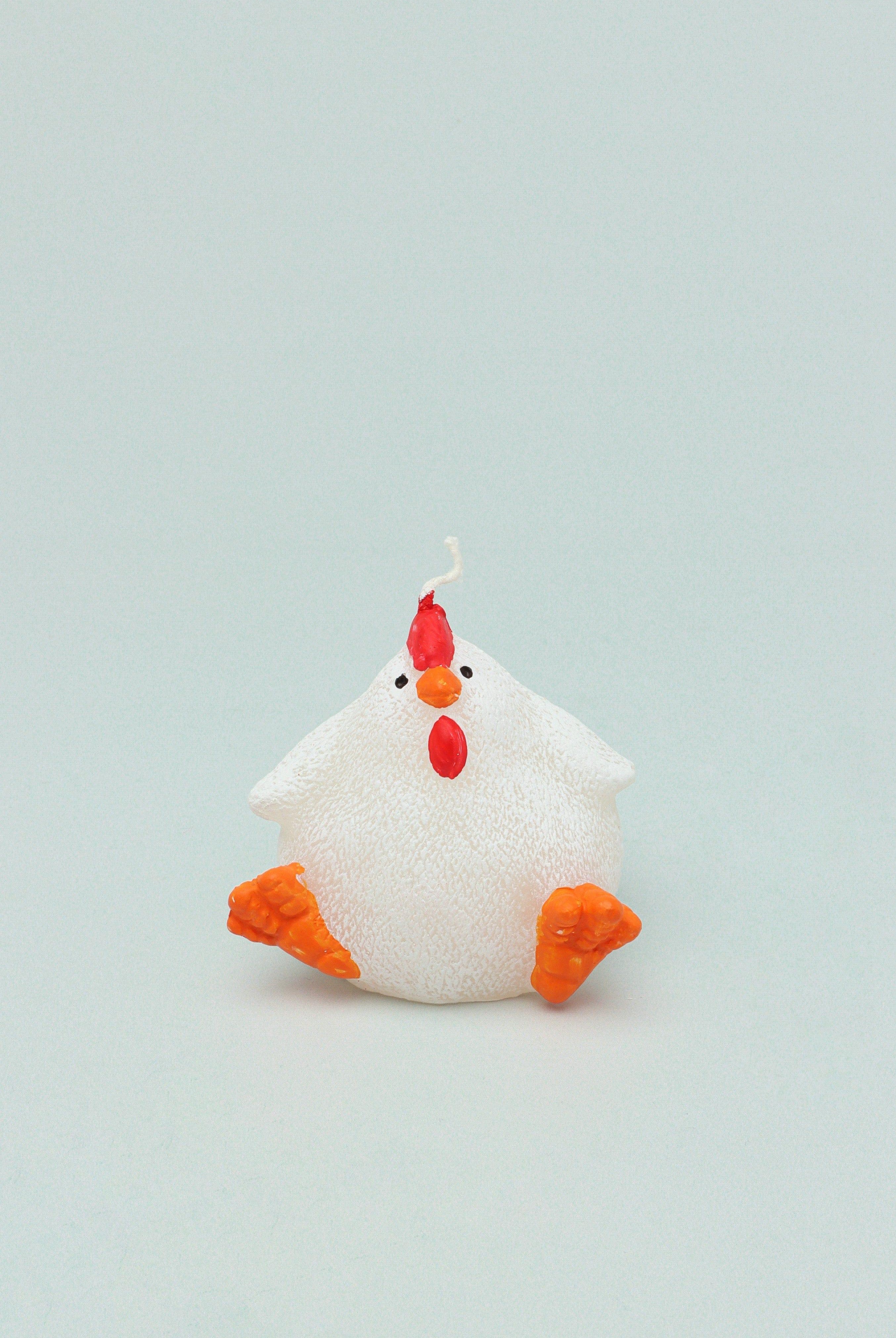 Yellow Or White Chicken Hen Bird Farmhouse 3D Candle - G Decor