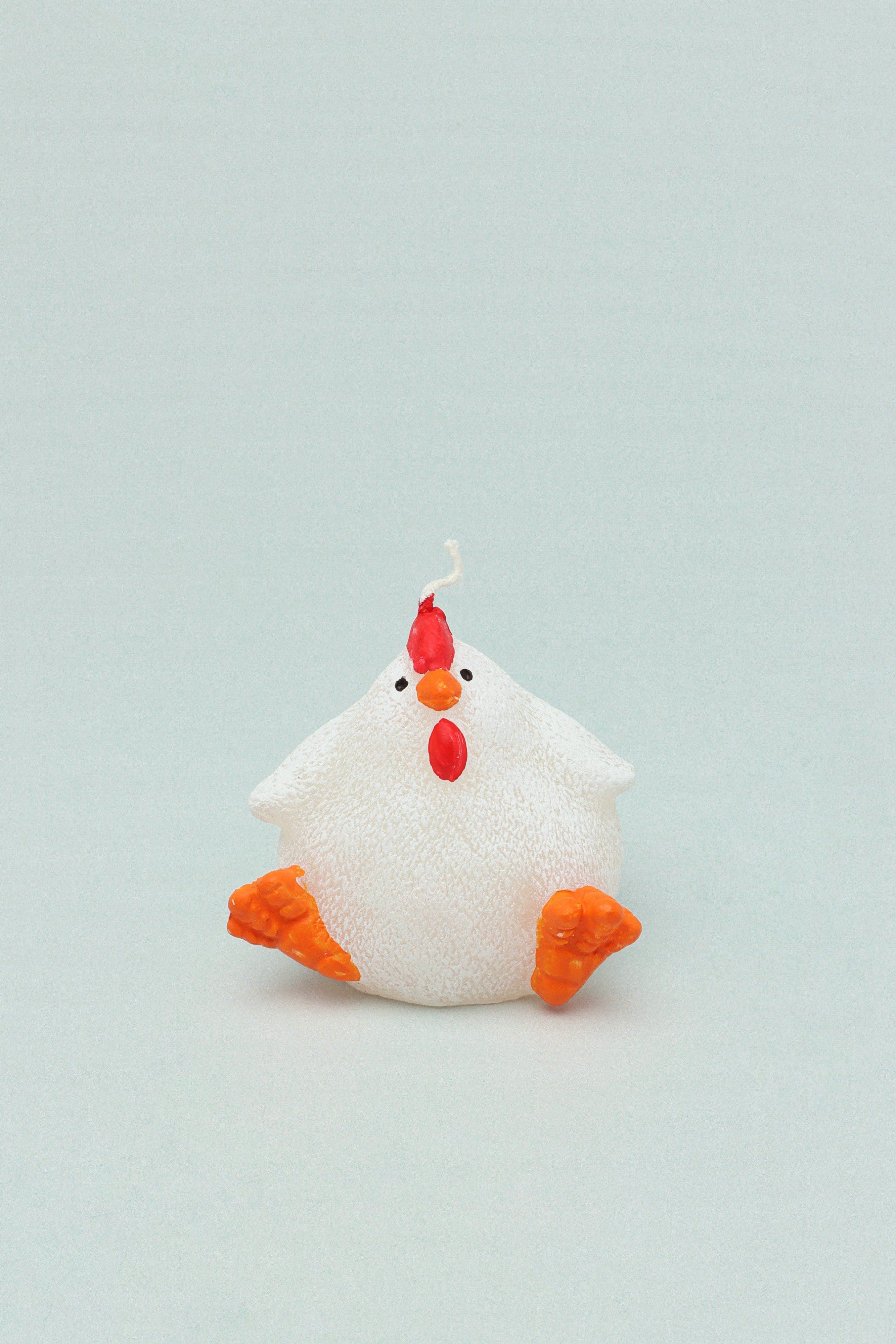 Yellow Or White Chicken Hen Bird Farmhouse 3D Candle - G Decor