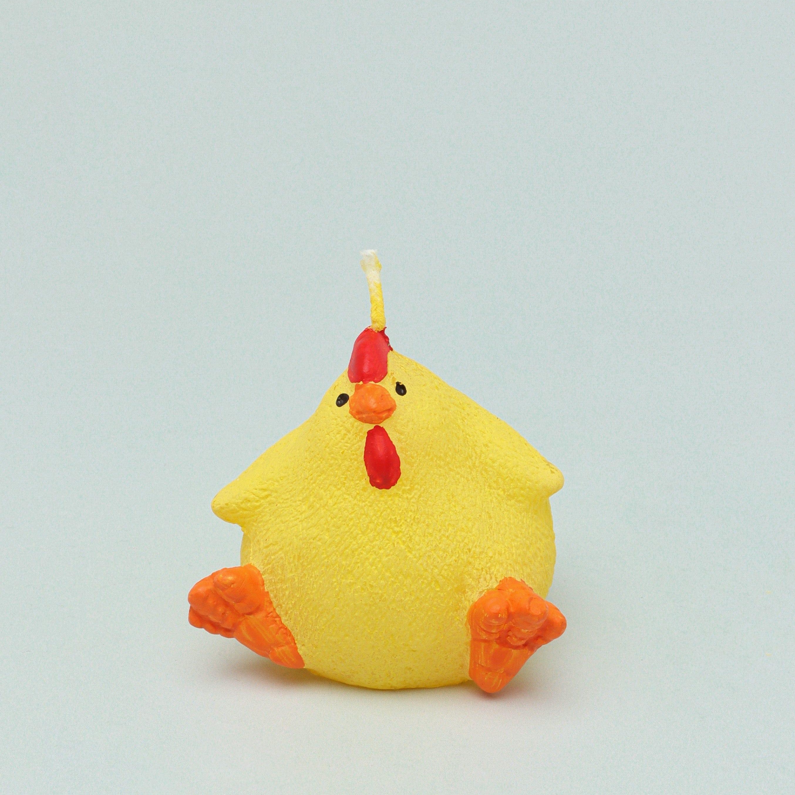 Yellow Or White Chicken Hen Bird Farmhouse 3D Candle - G Decor