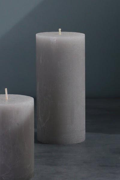 Scented Marble Modern Light Grey Patchouli, Perfect for Meditation, Pillar Candle