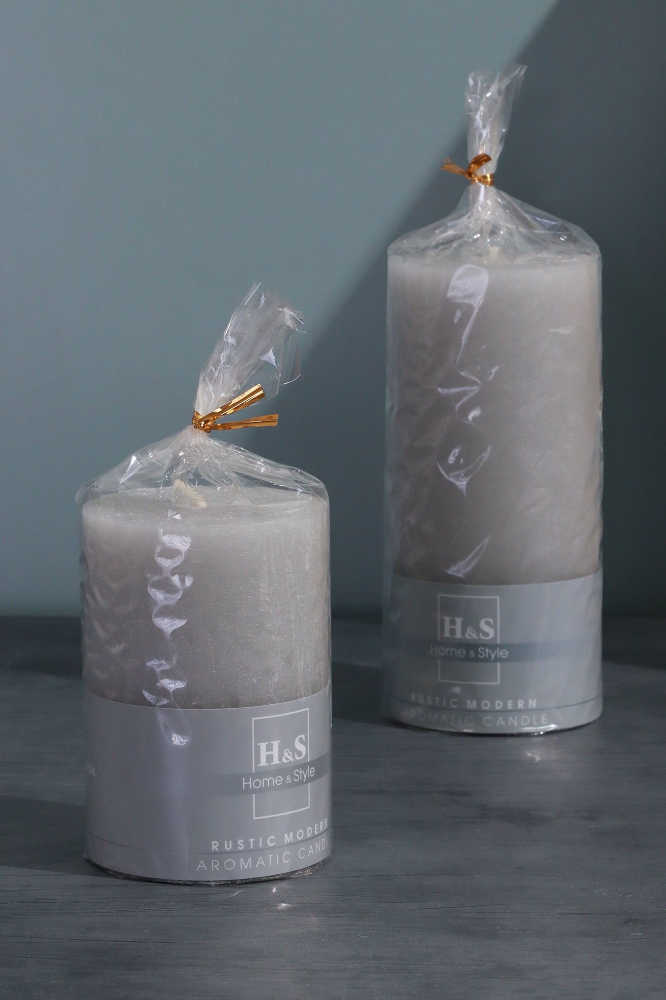 Scented Marble Modern Light Grey Patchouli, Perfect for Meditation, Pillar Candle