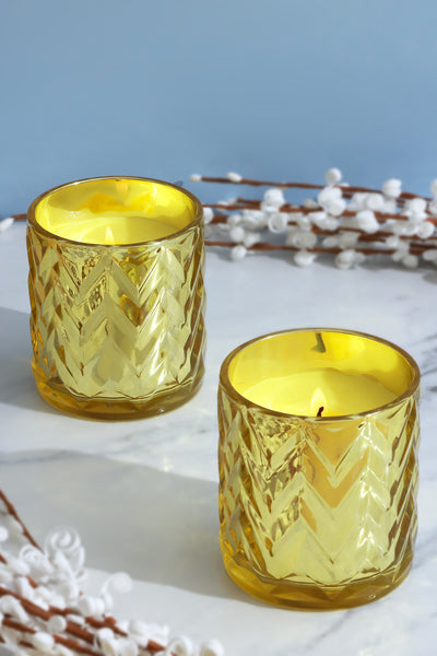 Havana Christmas Pair Scented Soy Glass Jars