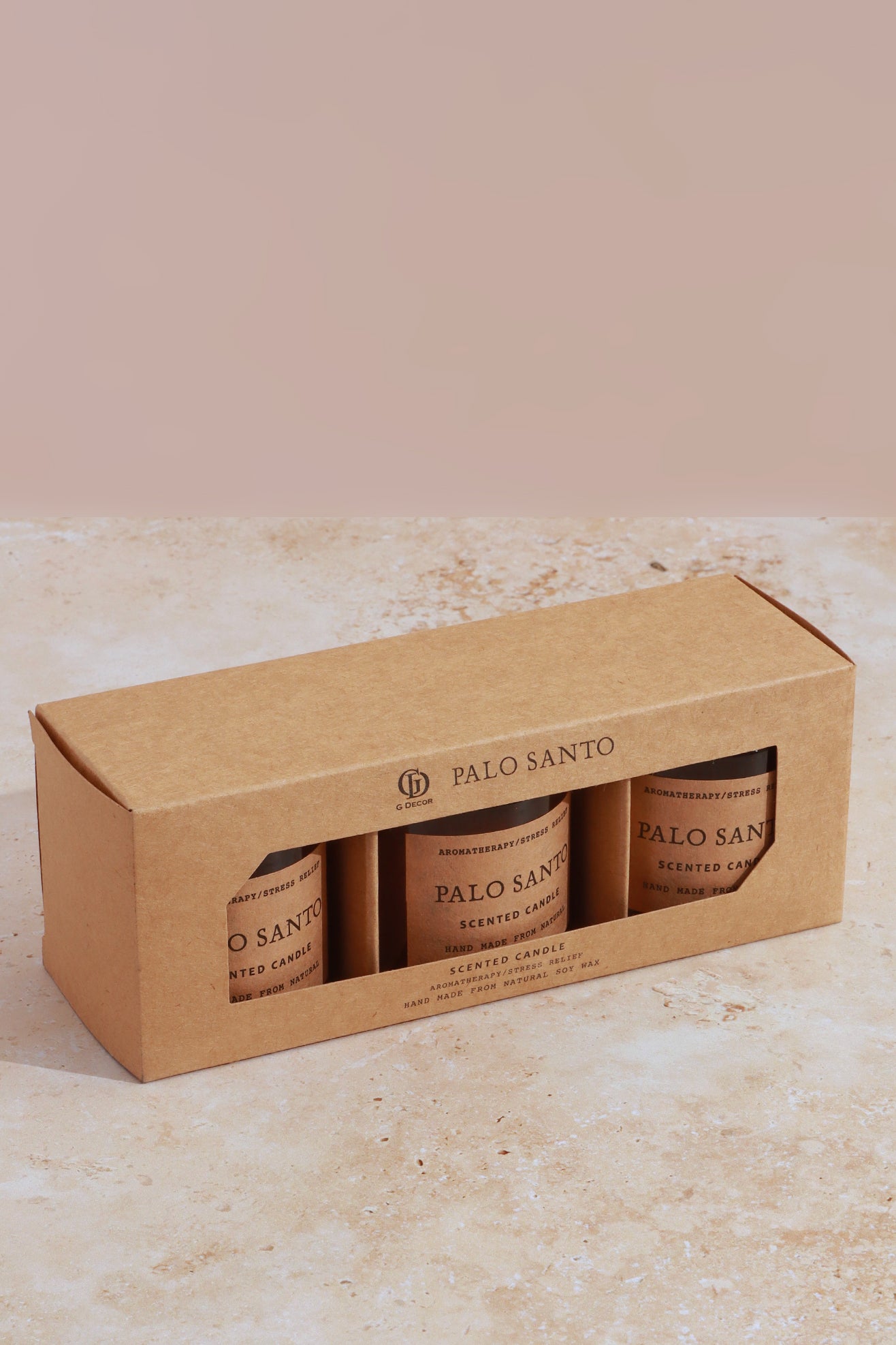 Set Of Three Paul Santo Stress Relief Candles