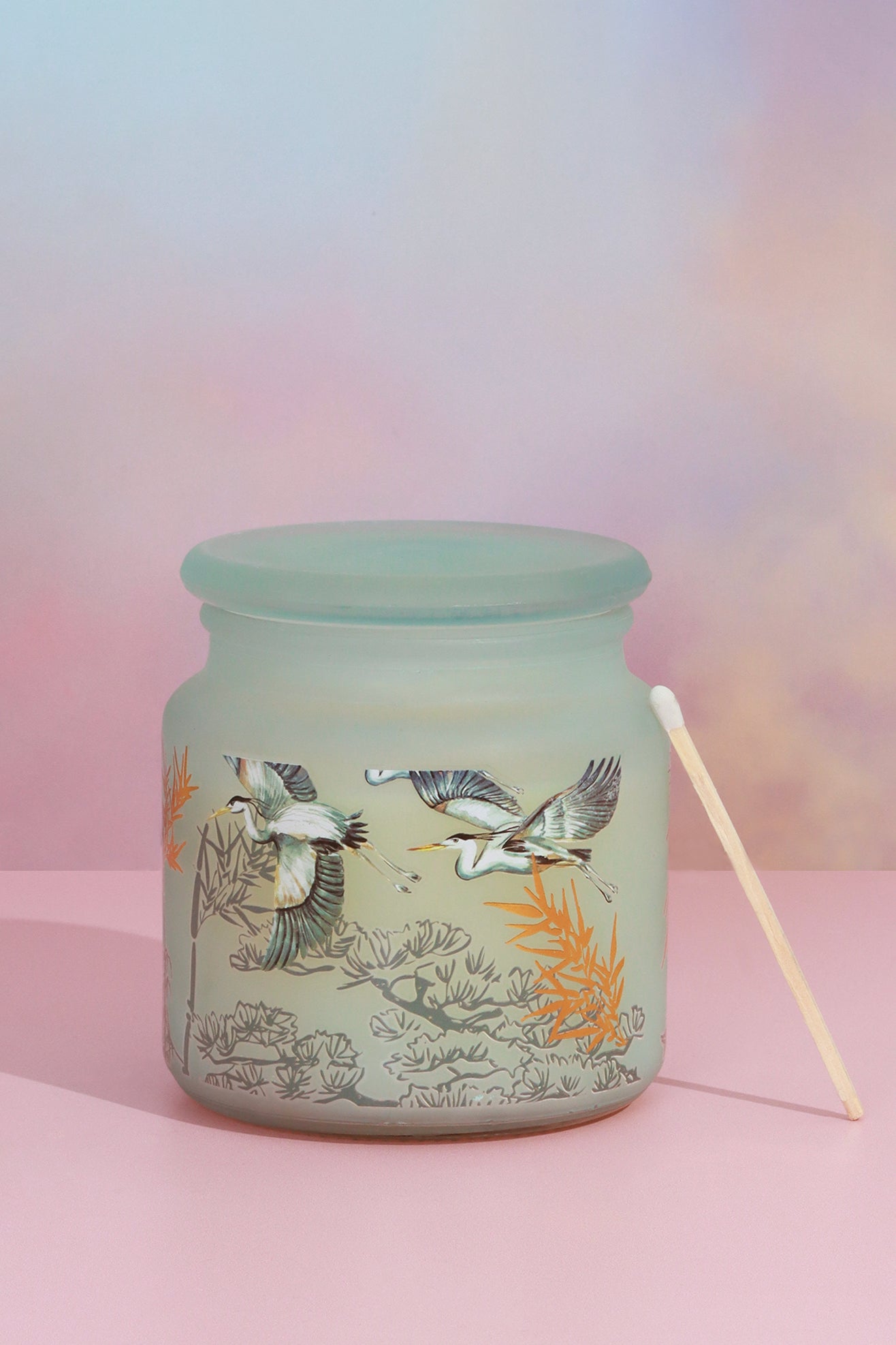 Crane Fresh Cotton Frosted Glass, Perfect for Meditation, Large Jar Candle