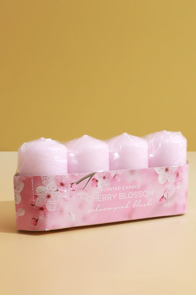 Pack Of 4 Cherry Blossom Scented Candles