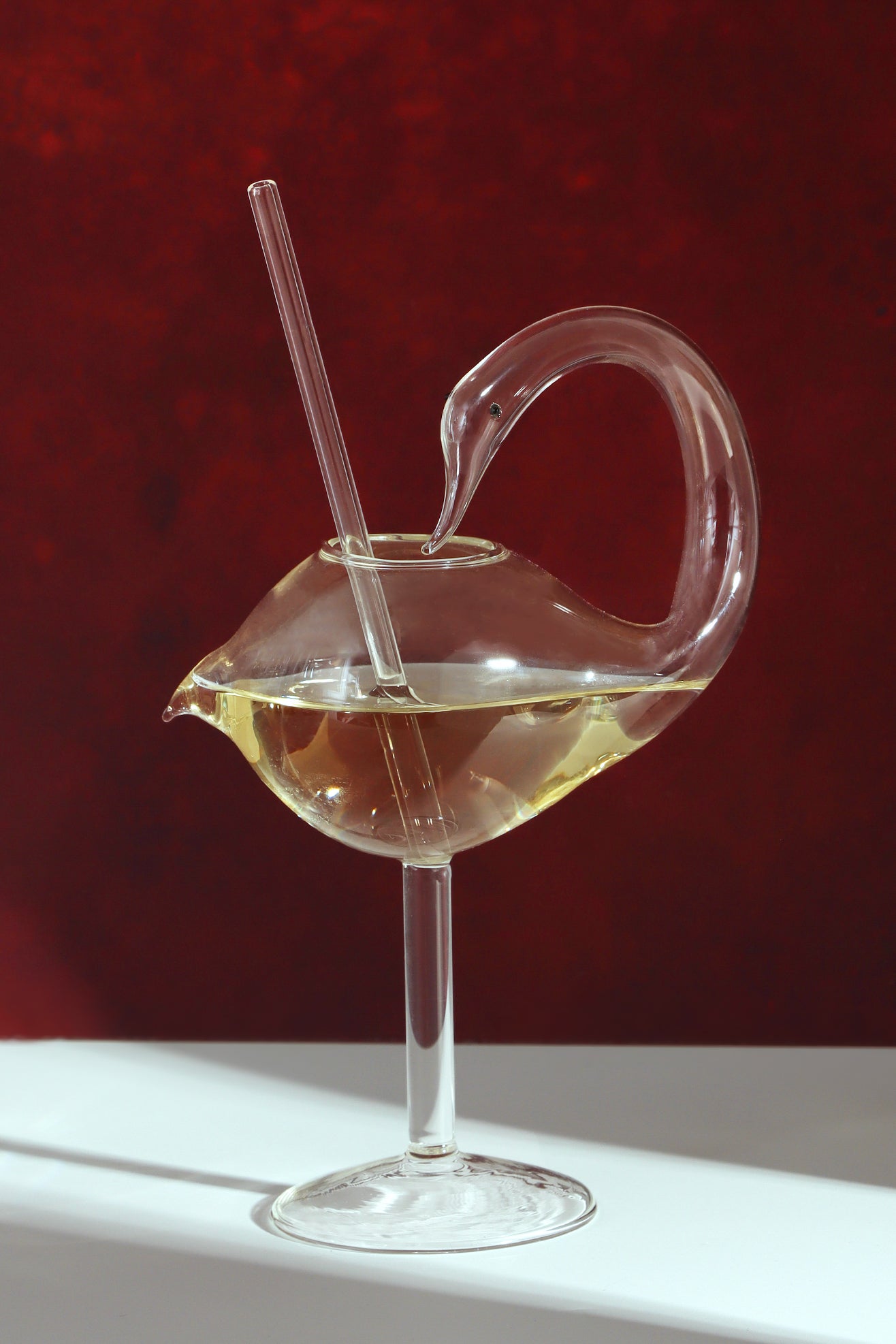 Swan Lake Elegance Cocktail Glass