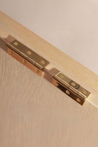 Solid brass cupboard butt hinge in polished brass, 2 inch and 2.5 inch