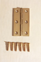 Polished brass butt hinge, 2.5 inch / 64mm