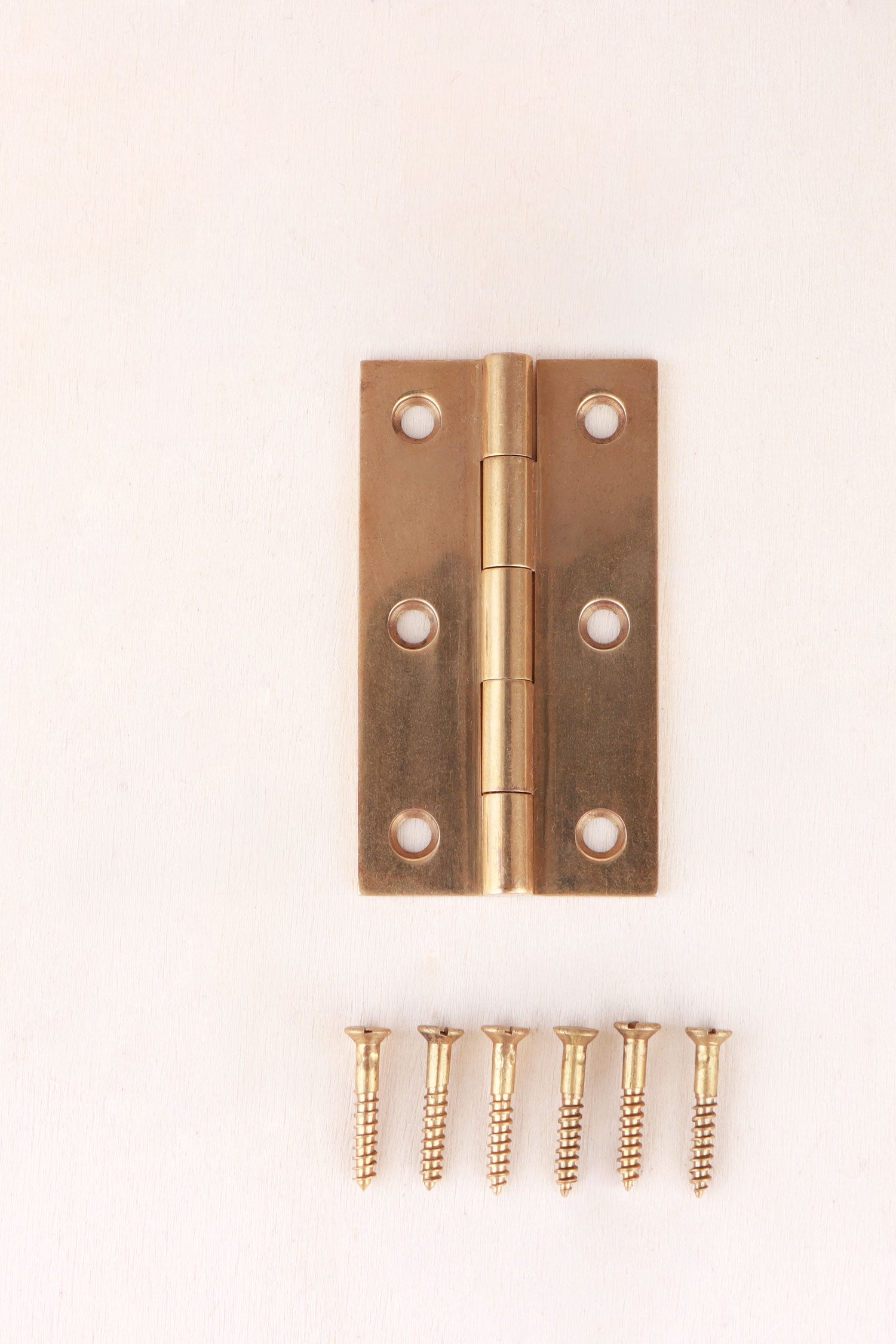 Aged brass butt hinge, 2.5 inch / 64mm