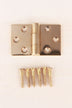 Backflap hinge in polished brass, unlacquered living finish