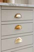 Three finishes of the Stepped Rim cup pull side by side