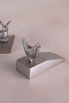 Hen door stopper in chrome