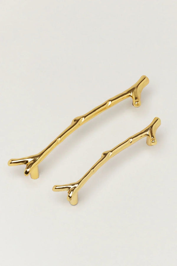 Goldener Baumzweig-Zweig-Schrank-Ziehgriff