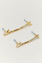 Runa Sculpted Gold Branch Cabinet Pull — alternate view, G Decor