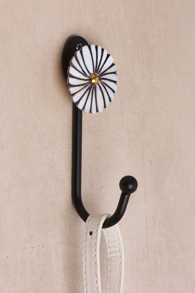 Handpainted Pearl Charm Mother Of Pearl Coat Hook