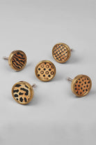 Wild Luxe Animal Print Brass Cabinet Knob Collection — alternate view, G Decor