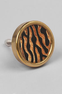 Wild Luxe Animal Print Brass Cabinet Knob Collection