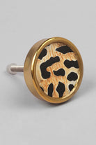 Wild Luxe Animal Print Brass Cabinet Knob Collection — view 5, G Decor