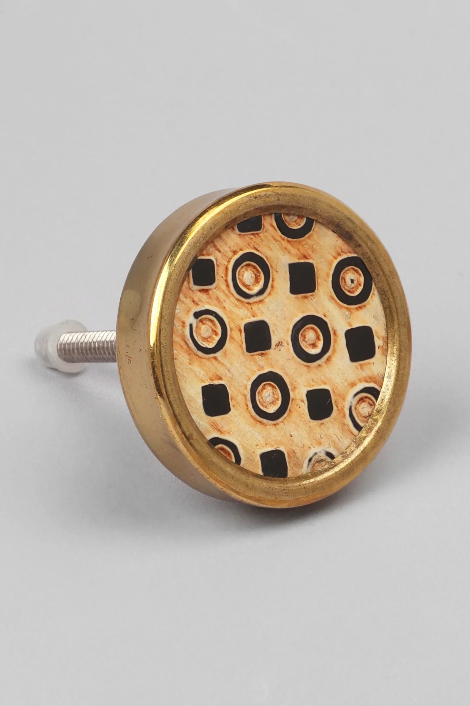 Wild Luxe Animal Print Brass Cabinet Knob Collection — view 6, G Decor