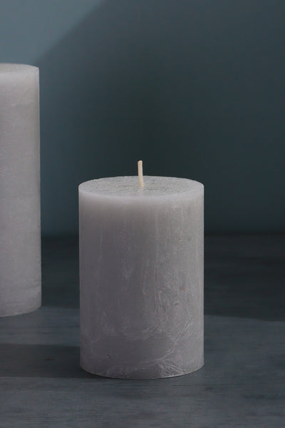 Scented Marble Modern Light Grey Patchouli, Perfect for Meditation, Pillar Candle